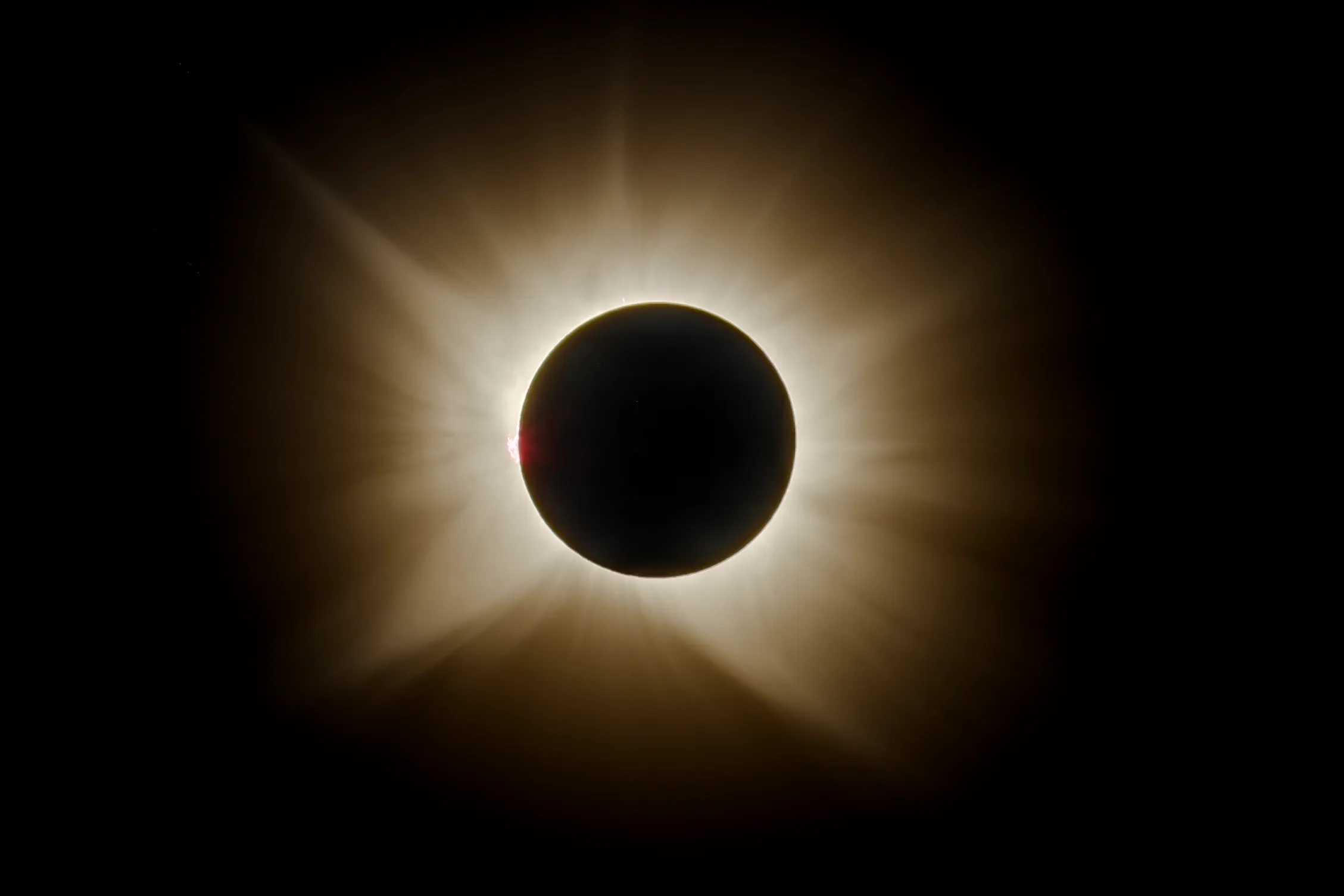 The solar corona at totality during the 12 August 2026 total solar eclipse.