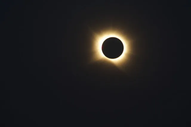The solar corona at totality during the 12 August 2026 total solar eclipse.